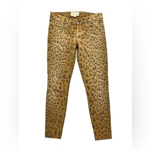Current/Elliott the stiletto camel leopard  Patterned Jeans size 24